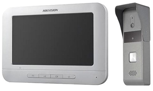 DS-KIS203 - Комплект DS-KB2421-IM (вызывная панель) + DS-KH2220 (монитор 7“)