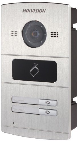DS-KV8202-IM - 1.3MP вызывная IP-панель видеодомофона на двух абонентовс ИК-подсветкой.