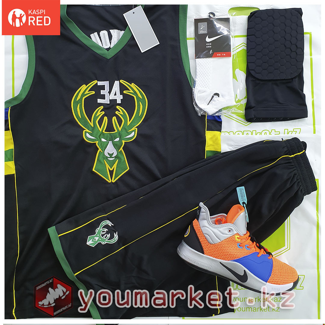 Баскетбольная форма «Милуоки Бакс» (Milwaukee Bucks) игрок Яннис Адетокумбо (Giannis Antetokounmpo) 