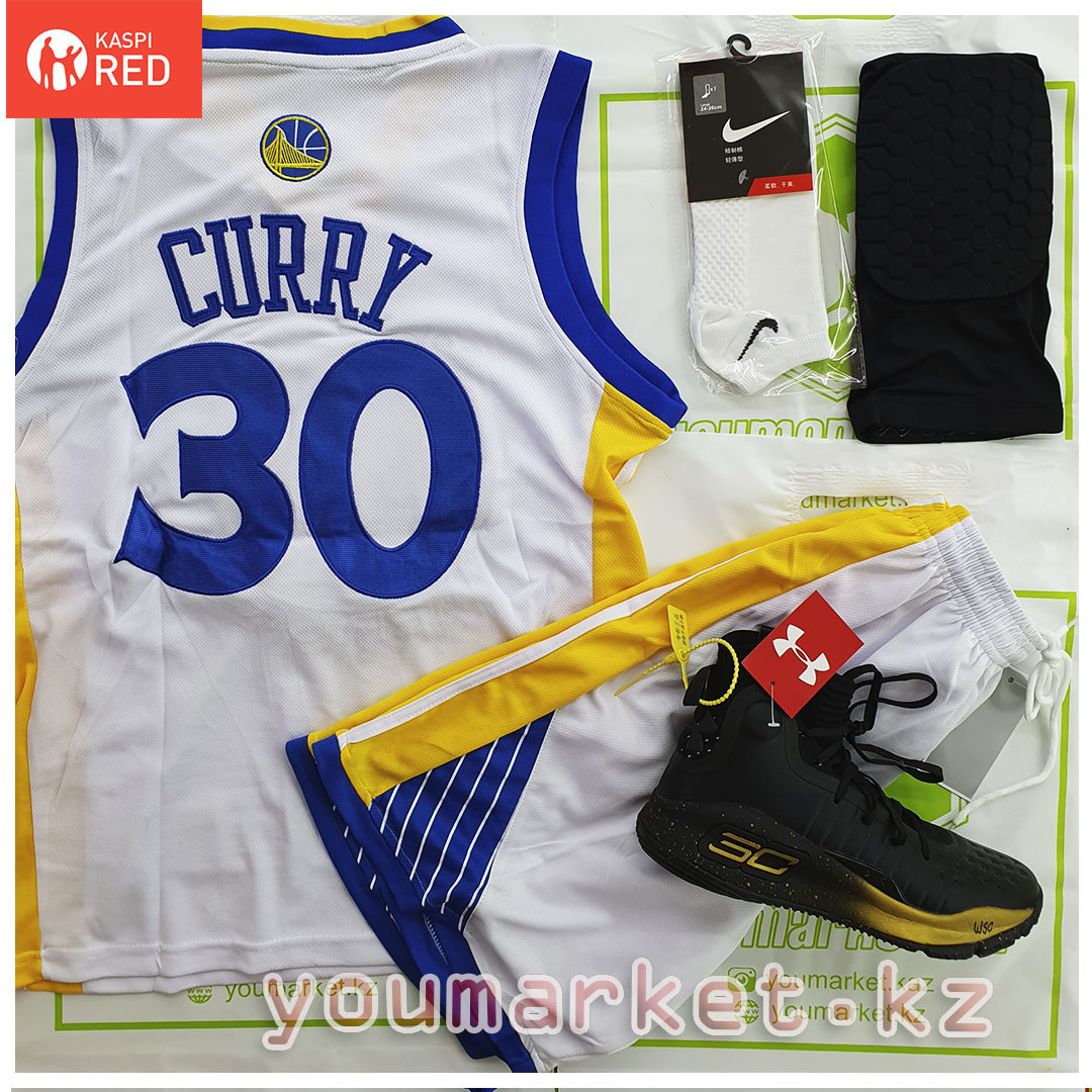 Баскетбольная форма Golden State Warriors игрок "Steph" Curry (Стеф Карри) ( вышивка ) - фото 2 - id-p53949202