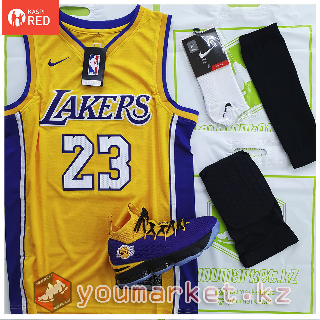 Баскетбольная форма «Лос-Анджелес Лейкерс» (Los Angeles Lakers) игрок Лебро́н Джеймс (LeBron James) - фото 1 - id-p65765869