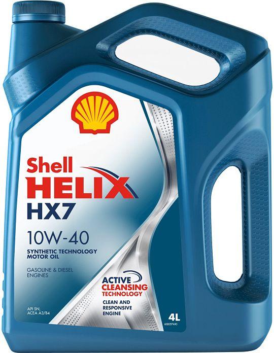 Моторное масло полусинтетическое Shell Helix HX7 10W-40 4л. - фото 1 - id-p65784821