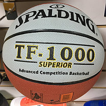 Баскетбольный мяч Spalding TF-1000 SUPERIOR (Сине-серый), фото 2