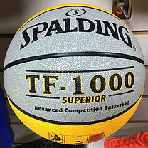 Баскетбольный мяч Spalding TF-1000 SUPERIOR (Сине-серый), фото 3