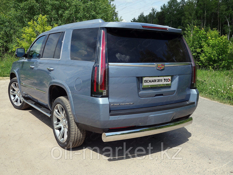 Защита заднего бампера, овальная для Cadillac Escalade ( 2015-)