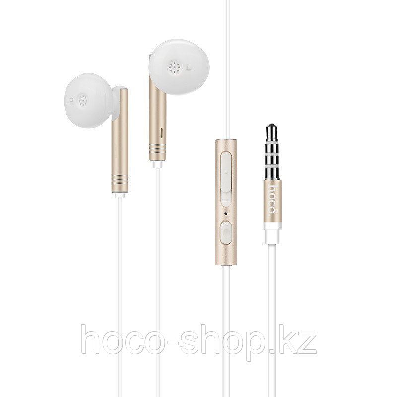 Проводные универсальные наушники M26 Zorun wired earphones, Gold, фото 1