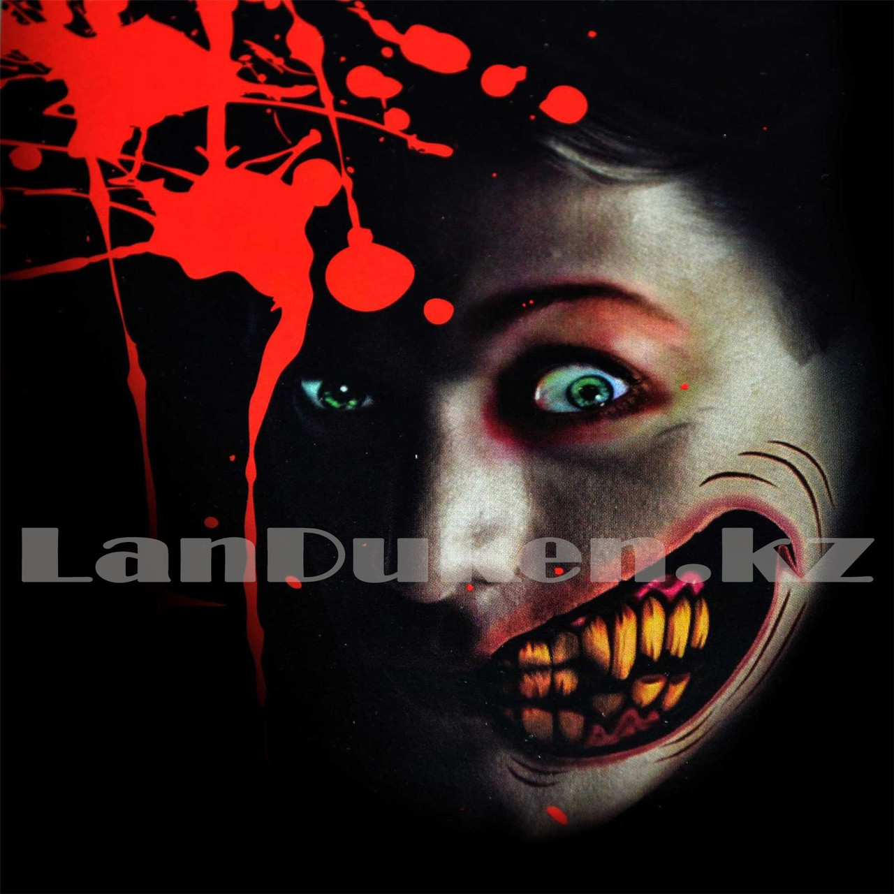 Временная татуировка на Хэллоуин в виде рта + зашитый шрам M-05