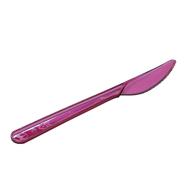 Нож Прозрачный Сиреневый 180 мм, ПС, 10 шт - фото 1 - id-p65758386