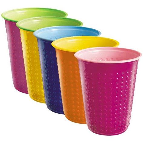 Стакан для холодного, горячего, объем 0.2л, Bicolor, цвет в ассортименте, 6 шт, фото 2