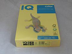 Бумага IQ Color A4, 80г/м, intensive - канареечно-желтый CY39, пачка 500 листов