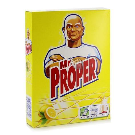 Моющий порошок "Mr. PROPER" с запахом лимона, 0,400 кг., фото 2