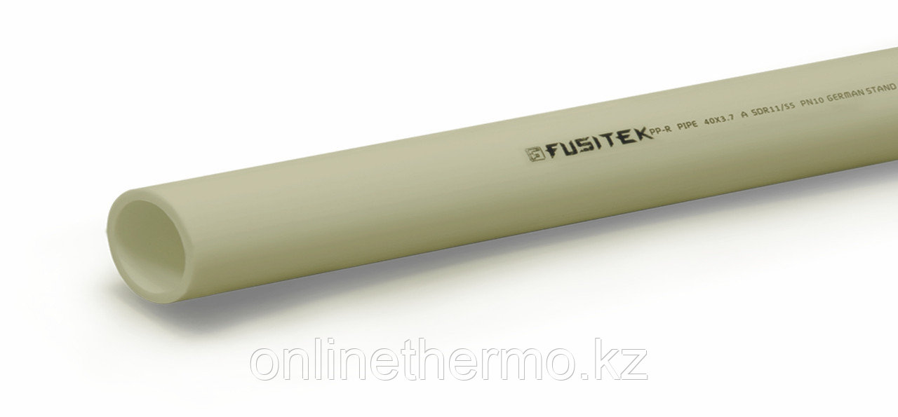 Труба 32 мм полипропиленовая для холодной воды Fusitek (PN 16) (СЕРАЯ) - фото 1 - id-p65802546