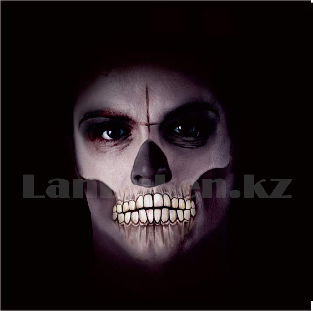 Временная татуировка на Хэллоуин в виде рта + крестовый шрам M-11 - фото 3 - id-p65802542