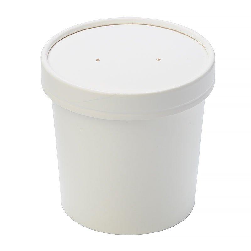 Упаковка "DoEco" d-75мм, h-100мм, 445мл ECO SOUP 16W, для супа, белая, 250 шт