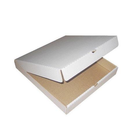 Коробка д/пиццы, 400х400х40мм, бел., микрогофрокартон E, 50 шт, фото 2