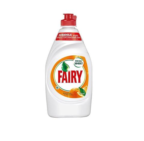 Средство д/мытья посуды "FAIRY ОКСИ АПЕЛЬСИН И ЛИМОННИК" 450 мл., фото 2