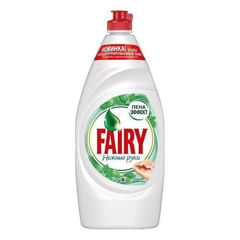 Средство д/мытья посуды "FAIRY НЕЖНЫЕ РУКИ ЧАЙНОЕ ДЕРЕВО + мята", 0,9 л., фото 2