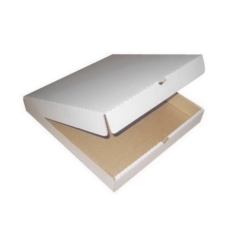 Коробка д/пиццы с логотипом Pizzamania, 420х420х40мм, бел./бур., микрогофрокартон., 50 шт - фото 1 - id-p65759722