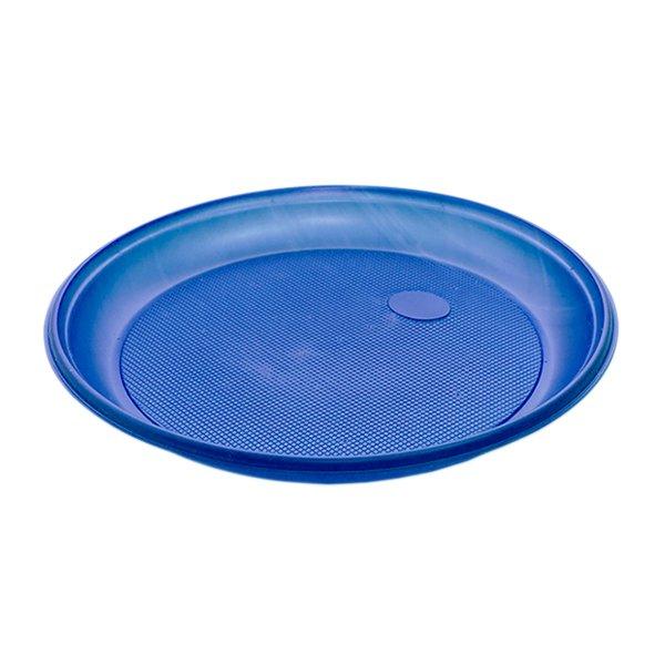 Тарелка d 205 мм, синяя, 2000 шт