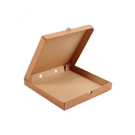 Коробка д/пиццы, 250х250х40мм, бурый, картон, 2500 шт, фото 2