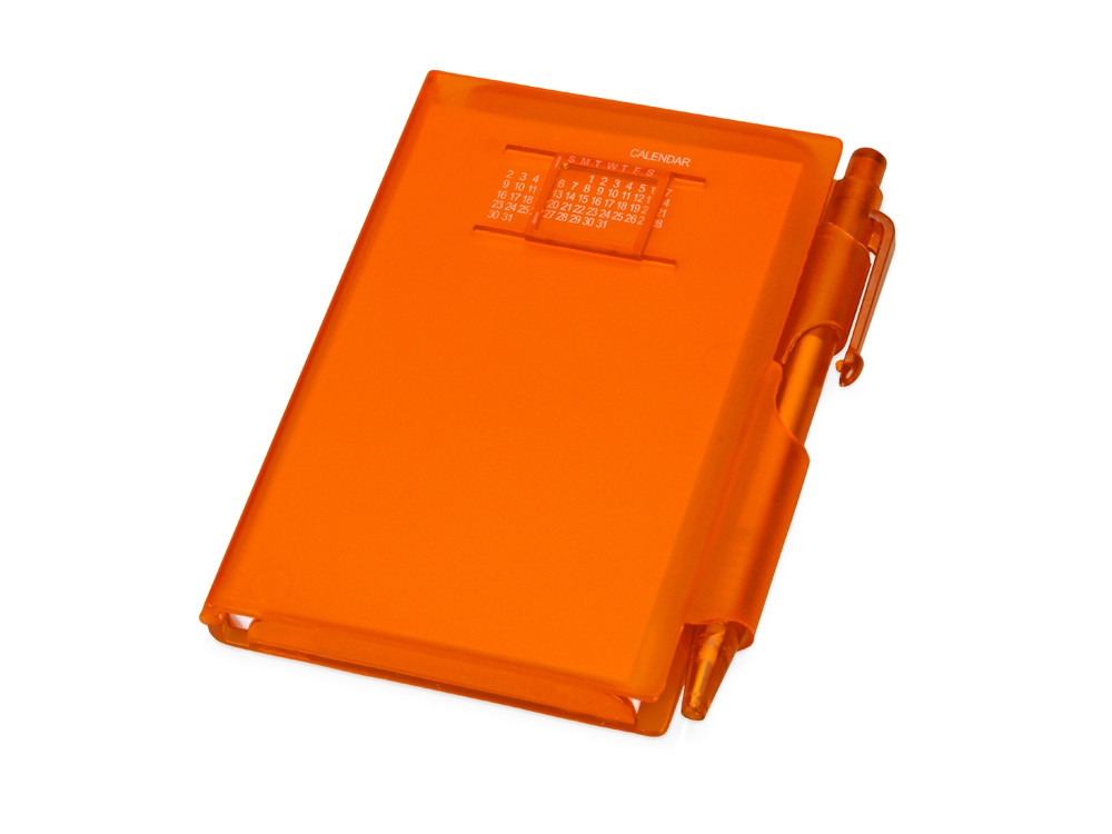 Записная книжка Альманах с ручкой, оранжевый (артикул 789518)