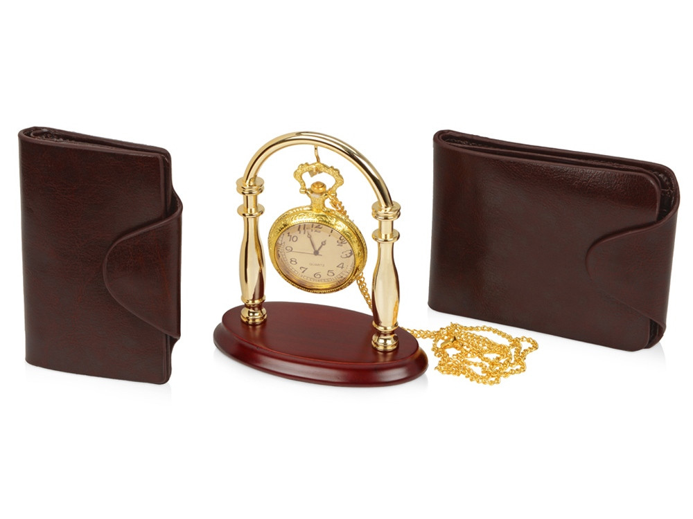 Набор: портмоне, визитница, подставка для часов, часы на цепочке Фрегат Laurens de Graff (артикул 486938)