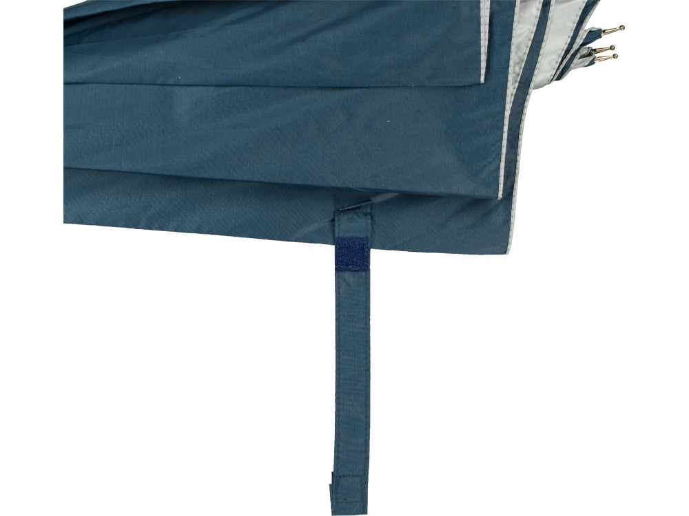 Зонт-трость полуавтомат Майорка, синий/серебристый (артикул 673010.04) - фото 3 - id-p65789486