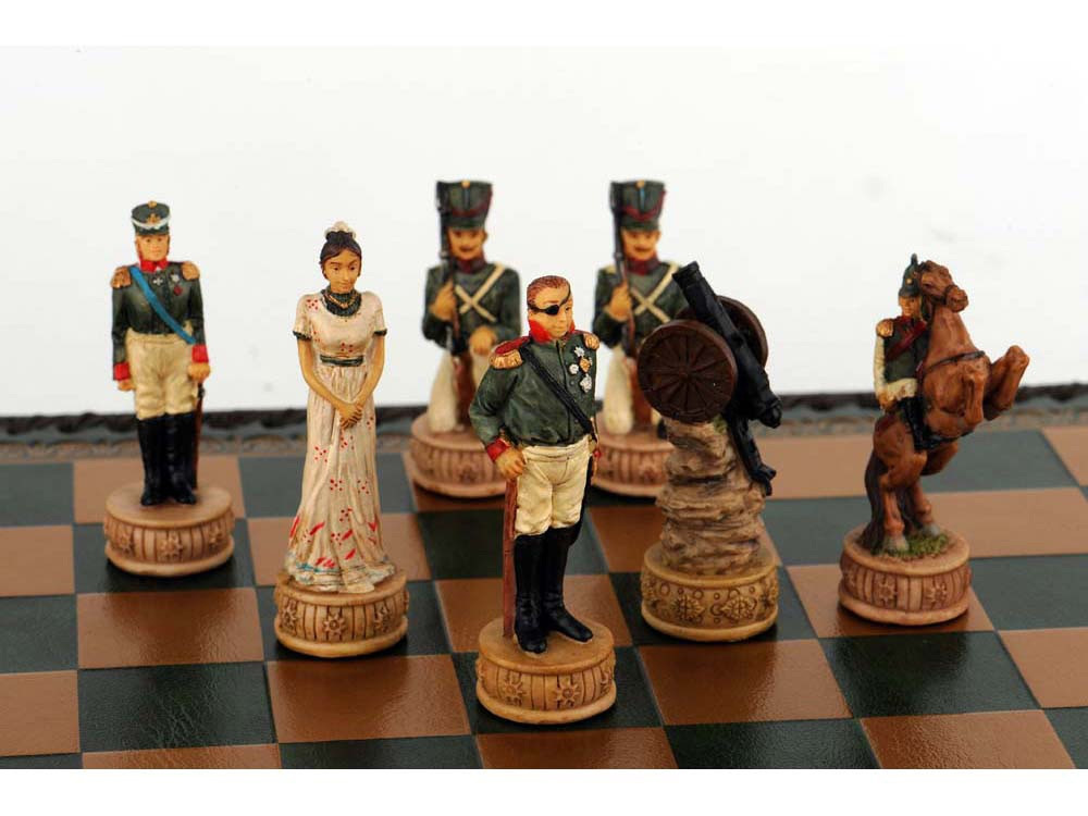 Шахматы Бородино, зеленый (артикул 54102) - фото 3 - id-p65790308