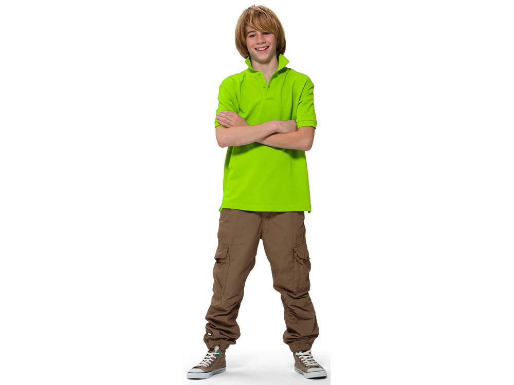 Рубашка поло Forehand детская, зеленое яблоко (артикул 33S1372.4) - фото 3 - id-p65790638