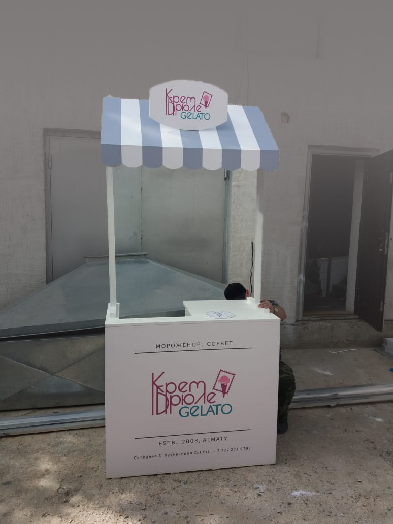 Установка рекламных конструкций, витрин