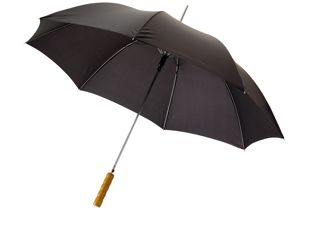 Зонт-трость Lisa полуавтомат 23, черный (артикул 19547903)