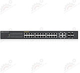 Интеллектуальный High Power PoE-коммутатор Gigabit Ethernet с 24 разъемами RJ-45 и 4 SFP-слотами сов, фото 2
