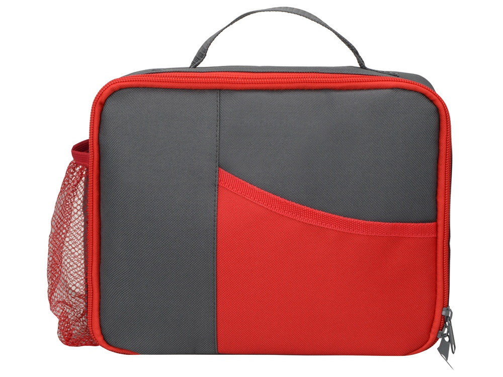 Изотермическая сумка-холодильник Breeze для ланч-бокса, серый/красный (артикул 935941) - фото 4 - id-p65792939