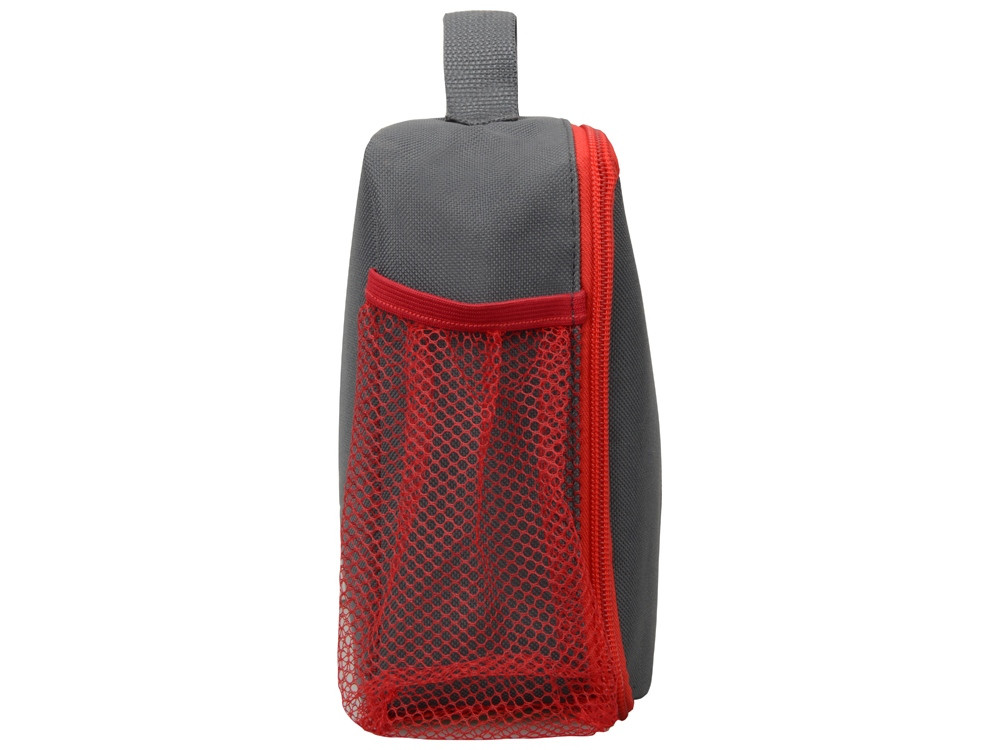 Изотермическая сумка-холодильник Breeze для ланч-бокса, серый/красный (артикул 935941) - фото 6 - id-p65792939