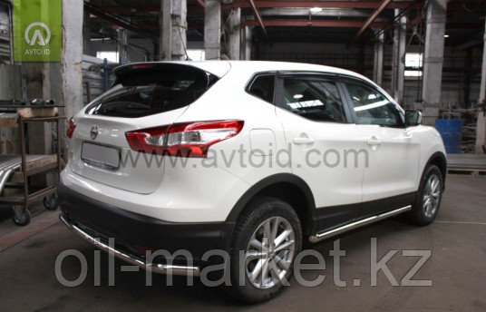 Защита заднего бампера,круглая для Nissan Qashqai (2014-2019)