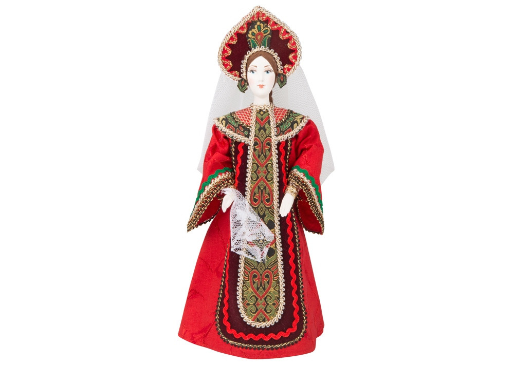 Набор Евдокия: кукла в народном костюме, платок, красный (артикул 94801) - фото 2 - id-p65794550