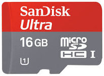 Флешка Sandisk Ultra microSDHC Class 10 UHS Class 1 30MB/s 16GB + SD adapter