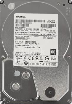 Toshiba DT01ACA200 жесткий диск HDD 2Tb SATA 6Gb/s 7200rpm 64Mb 3.5"