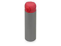 Вакуумная термокружка Хот 470мл, серый/красный (артикул 840101)