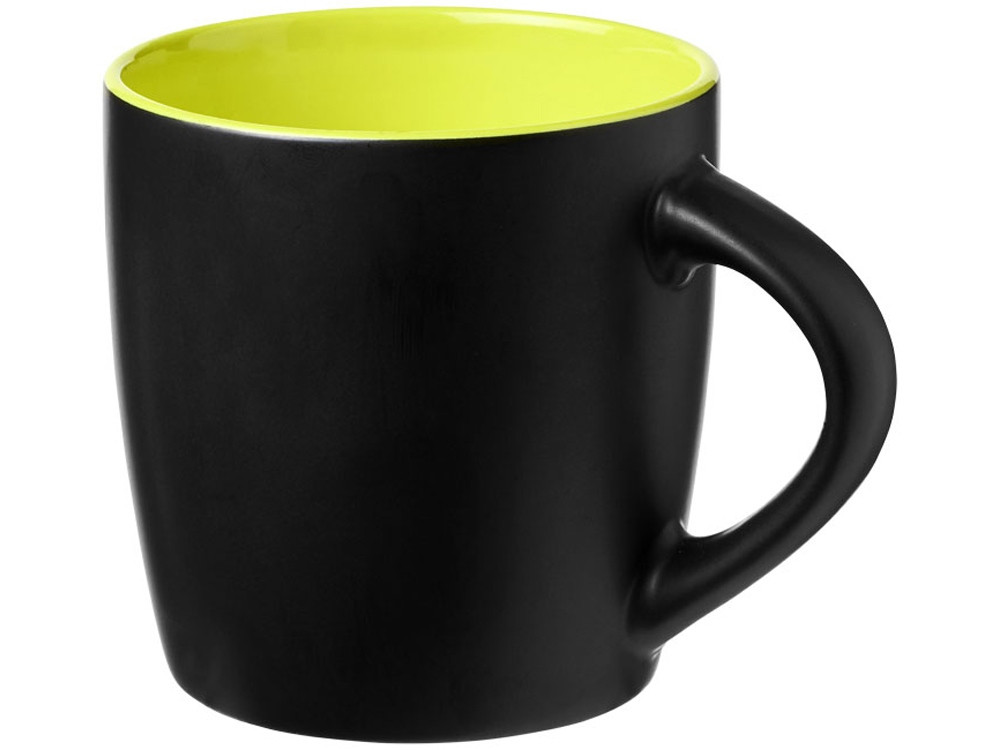 Керамическая чашка Riviera, черный/лайм (артикул 10047604) - фото 1 - id-p65813093