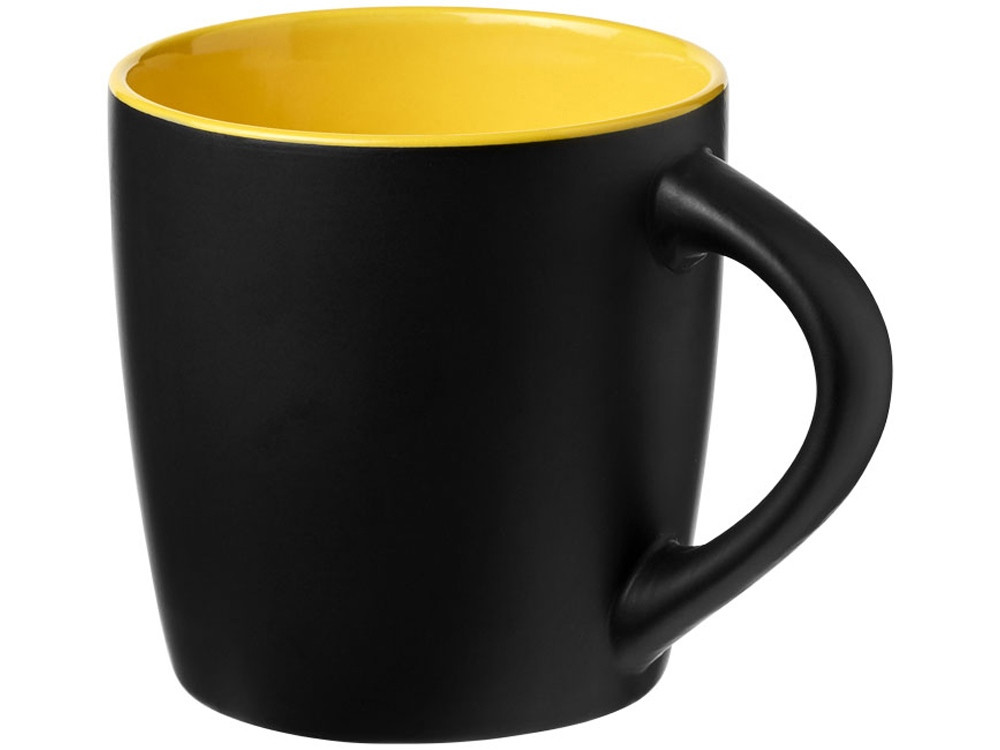 Керамическая чашка Riviera, черный/желтый (артикул 10047605)