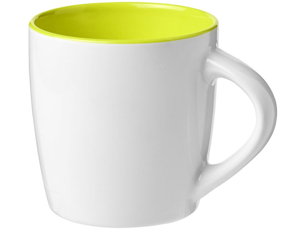 Керамическая чашка Aztec, белый/зеленый лайм (артикул 10047704) - фото 1 - id-p65813099