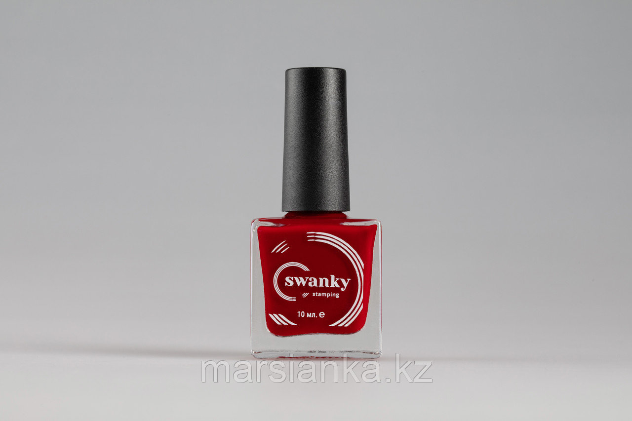 Лак для стемпинга Swanky Stamping №007, красный, 10 мл