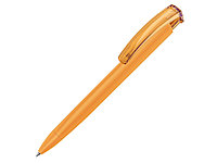 Ручка шариковая трехгранная UMA TRINITY K transparent GUM, soft-touch, охра (артикул 187926.08)