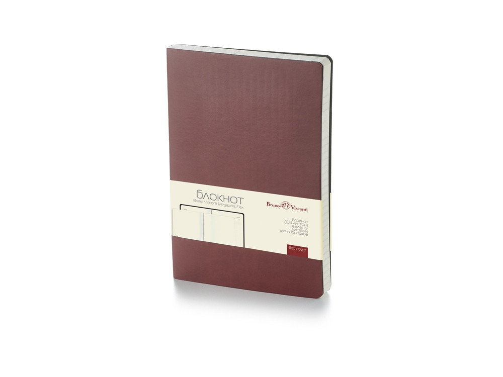 Блокнот А5 Megapolis Flex soft-touch, коричневый (артикул 3-526.03)