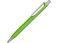 Ручка металлическая шариковая трехгранная Riddle, зеленое яблоко/серебристый (артикул 11570.19)