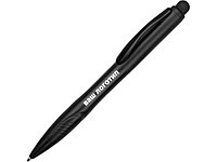 Ручка-стилус шариковая Light, черная с белой подсветкой (артикул 73580.06)
