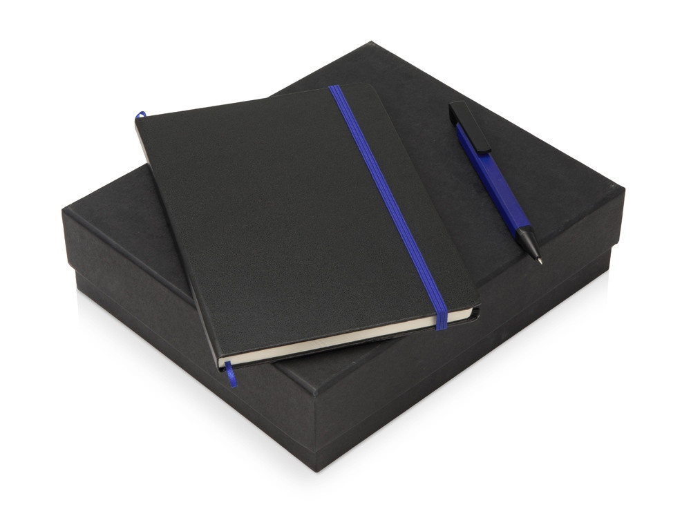 Подарочный набор Jacque с ручкой-подставкой и блокнотом А5, синий (артикул 700324.02) - фото 1 - id-p65819373