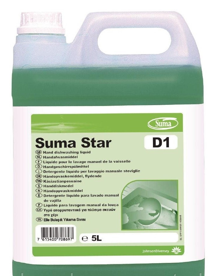 Suma Star D1, средство для замачивания и ручного мытья посуды 5 л. - фото 1 - id-p65921615