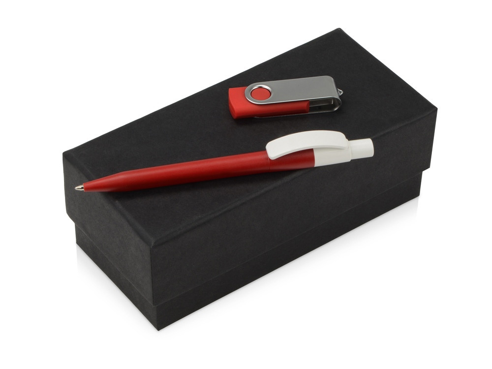 Подарочный набор Uma Memory с ручкой и флешкой, красный (артикул 700337.01)